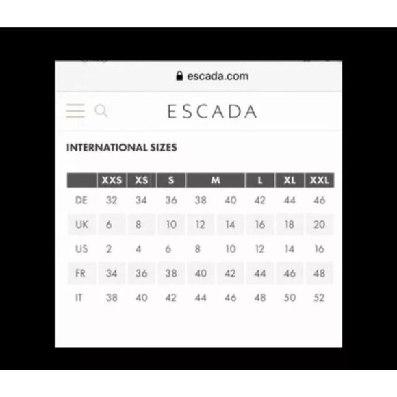 Escada Black Pinstriped Two Button Closure Blazer 42 12 L - Picture 13 of 13